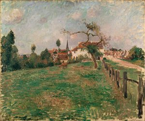 El Pueblo de Eragny, 1885 de Camille Pissarro
