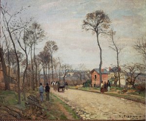 El camino a Louveciennes - 1870 de Camille Jacob Pissarro