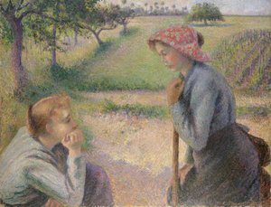 Dos jóvenes campesinas de Camille Jacob Pissarro