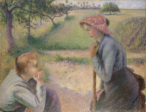 Dos jóvenes campesinas, 1891-92