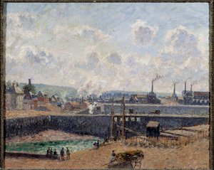Vista de Dieppe, Cuenca Duquesne de Camille Jacob Pissarro