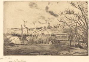 Vista de Pontoise Vue de Pontoise, 1885 de Camille Pissarro
