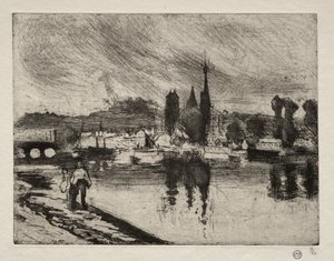 Vista de Ruan de Camille Pissarro