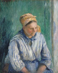 Lavandera, estudio de Camille Jacob Pissarro