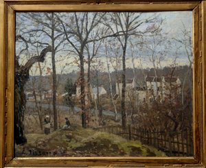 Paisaje de invierno en Louveciennes