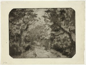 Camino Arbolado en Pontoise de Camille Pissarro