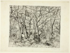 Bosques en el Hermitage de Camille Pissarro