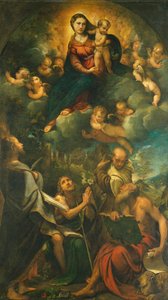 Virgen de la Gloria o Virgen con el Niño y los Santos de Camillo Boccaccino