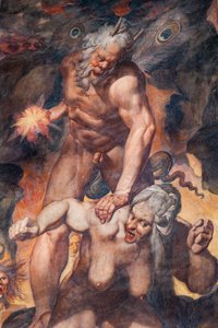 Juicio Final, detalle (fresco) de Camillo Procaccini