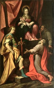 La Virgen con el Niño con San Vitalis, San Jerónimo y San Francisco de Camillo Procaccini