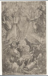Transfiguración de Cristo en el Monte Tabor de Camillo Procaccini