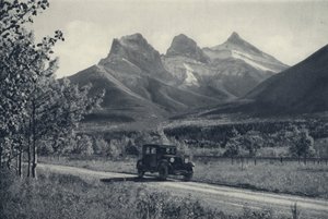 Las Rocosas canadienses: Three Sisters, Banff (foto en blanco y negro) de Canadian Photographer