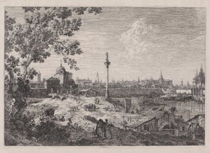 Vista imaginaria de Padua, de la serie Vedute (Vistas) de Canaletto (Giovanni Antonio Canal)