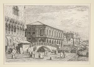 Le Preston, V., (La prisión, Venecia]), de la serie Vedute (Vistas) de Canaletto (Giovanni Antonio Canal)