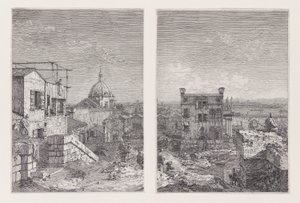 La Casa de la Inscripción, de la serie Vedute (Vistas) de Canaletto (Giovanni Antonio Canal)