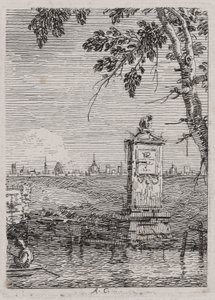 El Pequeño Monumento, de la serie Vedute (Vistas) de Canaletto (Giovanni Antonio Canal)