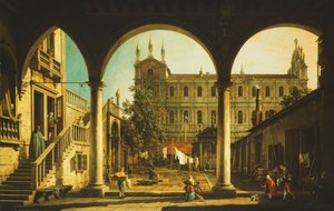 Un capricho de la Scuola di San Marco, Venecia, desde el Palazzo Grifalconi-Loredan