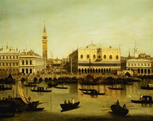 Una vista del Molo desde el Bacino di San Marco, Venecia