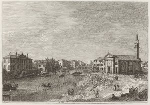 Al Dolo, c. 1735-1746 de Canaletto