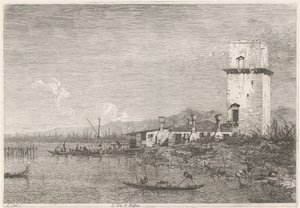 La Torre de Malghera Rostros en lugares existentes e inventados (título de la serie) Vedute altre prese da i Luoghi altre ideate da Antonio Canal (título de la serie)