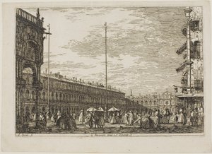 le Procuratie niove e S. Ziminian V., de Vedute de Canaletto