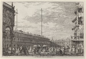 Le Procuratie niove e S. Ziminian V., c. 1735-1746 de Canaletto
