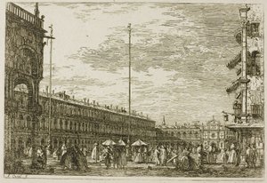 Le Procuratie niove e S. Ziminian V, de Vedute de Canaletto