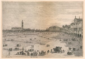 Prà della Valle (Prato della Valle, Padua), de Vedute altre prese da i luoghi altre ideate de Canaletto