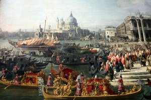 Recepción del embajador francés en Venecia, 1726-1727 de Canaletto