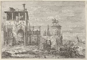 El Monumento Ecuestre de Canaletto
