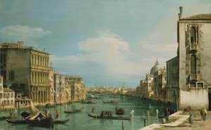 El Gran Canal de Venecia mirando al este desde el Campo di San Vio de Giovanni Antonio Canal