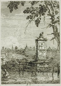 El pequeño monumento, de Vedute de Canaletto