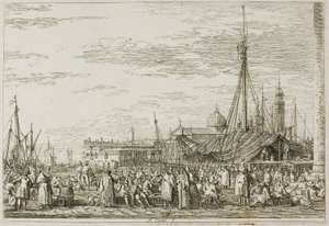El Mercado en el Molo, de Vedute de Canaletto
