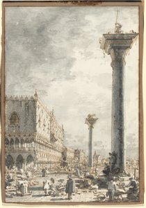 La Riva degli Schiavoni vista desde el mercado del muelle