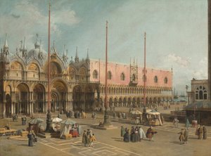 La Plaza de San Marcos, Venecia, 1742-1744 de Canaletto