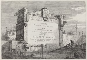 Placa de título, c. 1735-1746 de Canaletto