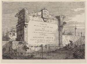 Placa de título, c. 1735-1746 de Canaletto