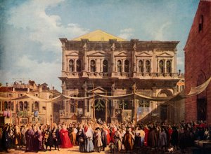 Venecia: El día de la fiesta de San Roque, 1735, 1938 de Giovanni Antonio Canal