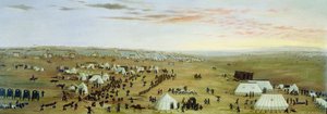 El campamento de Uruguaiana, Río Grande, Brasil de Candido Lopez
