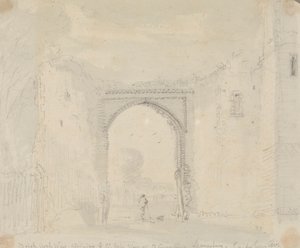 Arco de ladrillo adosado a la Gran Puerta del Monasterio de San Agustín, Canterbury de Capt. Thomas Hastings