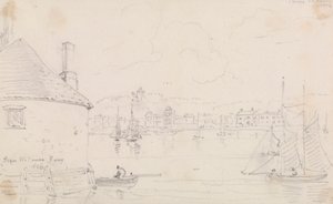 Cowes, desde West Cowes Ferry, 22 de marzo de 1826 de Capt. Thomas Hastings