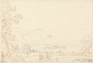 Derwent mirando hacia Borrowdale, julio de 1835 de Capt. Thomas Hastings