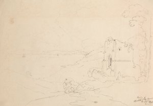 Ruinas de la iglesia de Walton, Clevedon, 6 de septiembre de 1845 de Capt. Thomas Hastings