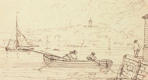 Sketch of Boatmen, West Cowes, 16 de febrero de 1826 de Capt. Thomas Hastings