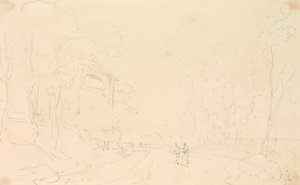 Boceto de la casa de verano del Sr. Ward, Isla de Wight de Capt. Thomas Hastings