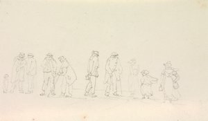 Boceto de un grupo de personas de Capt. Thomas Hastings