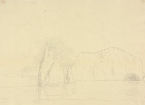 Las agujas y los acantilados de Freshwater, Isla de Wight de Capt. Thomas Hastings