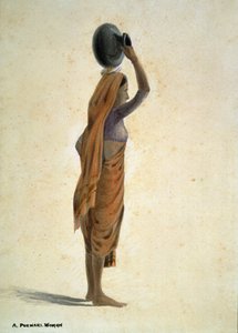 Una mujer purwari, India