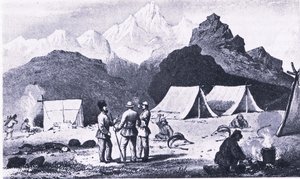 Campamento en el Himalaya, de 