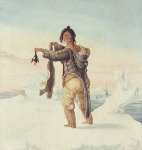 Un esquimal de las Islas Salvajes, 1821 de Captain George Francis Lyon